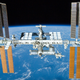 An image of the International Space Station taken on the STS-132 mission in 2010.